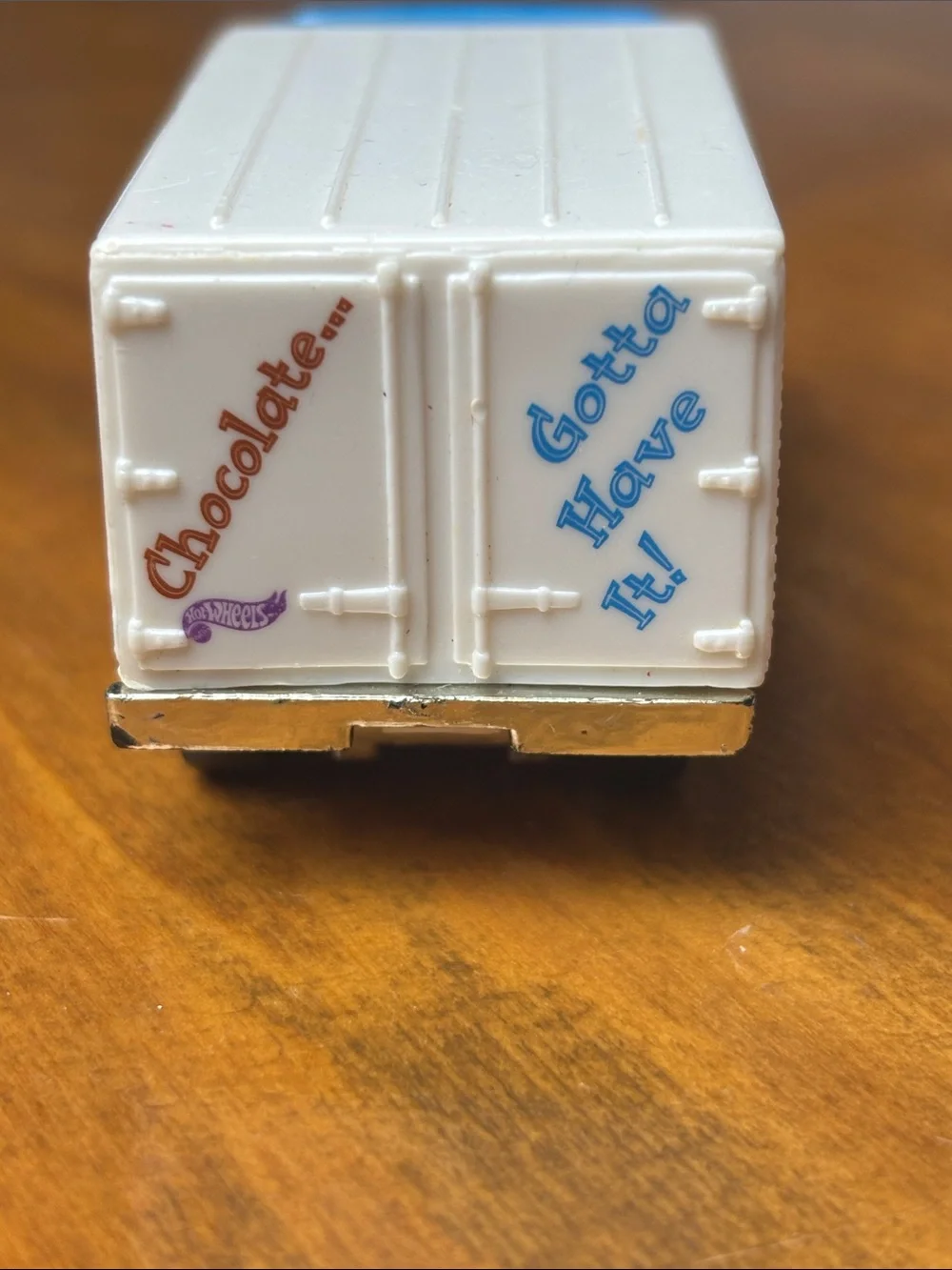Cereal-Themed Die-Cast Toy Truck - Blue and White